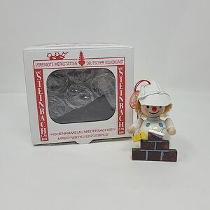 Steinbach Ornament Brick Layer Construction Worker Wooden Germany Vintage Rare